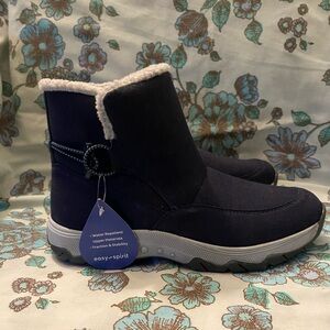 Easy Spirit Women's Dark Blue Winter Boots